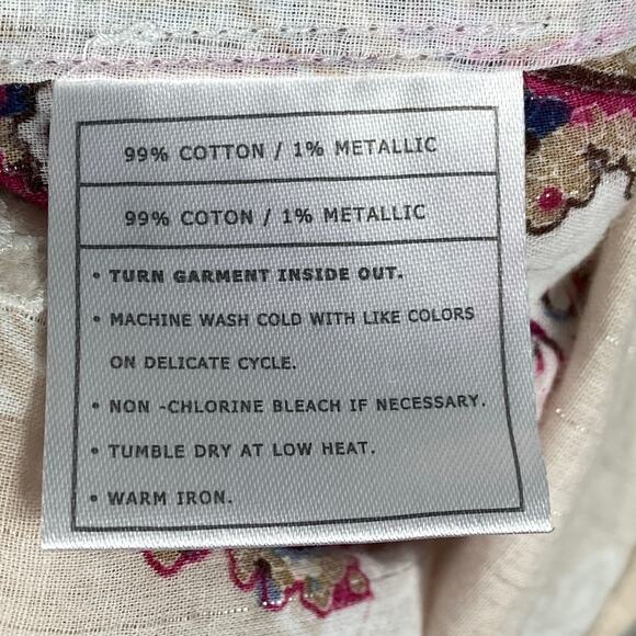 Ariat Paisley Long Sleeves Button Up Long Sleeves Top Size XS - Picture 6 of 9